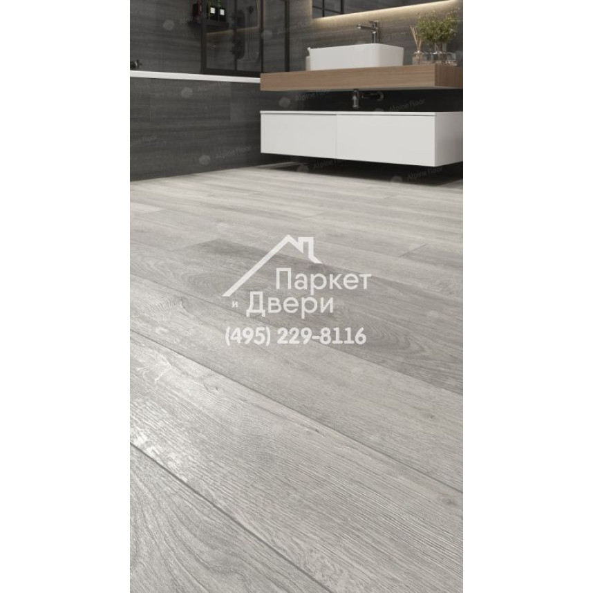 Виниловый пол Alpine Floor PREMIUM XL Дуб Платина ABA ECO 7-14 1524х180х8мм-1