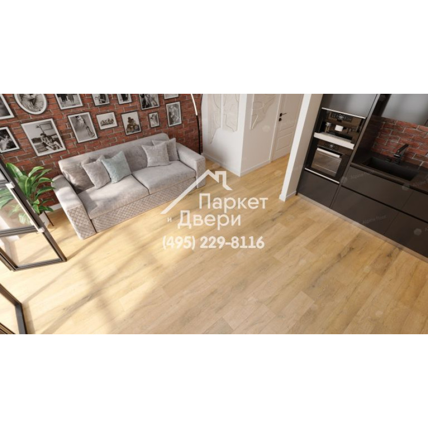 Виниловый пол Alpine Floor PREMIUM XL Дуб Медовый ABA ECO 7-16 1220х183х8мм-1