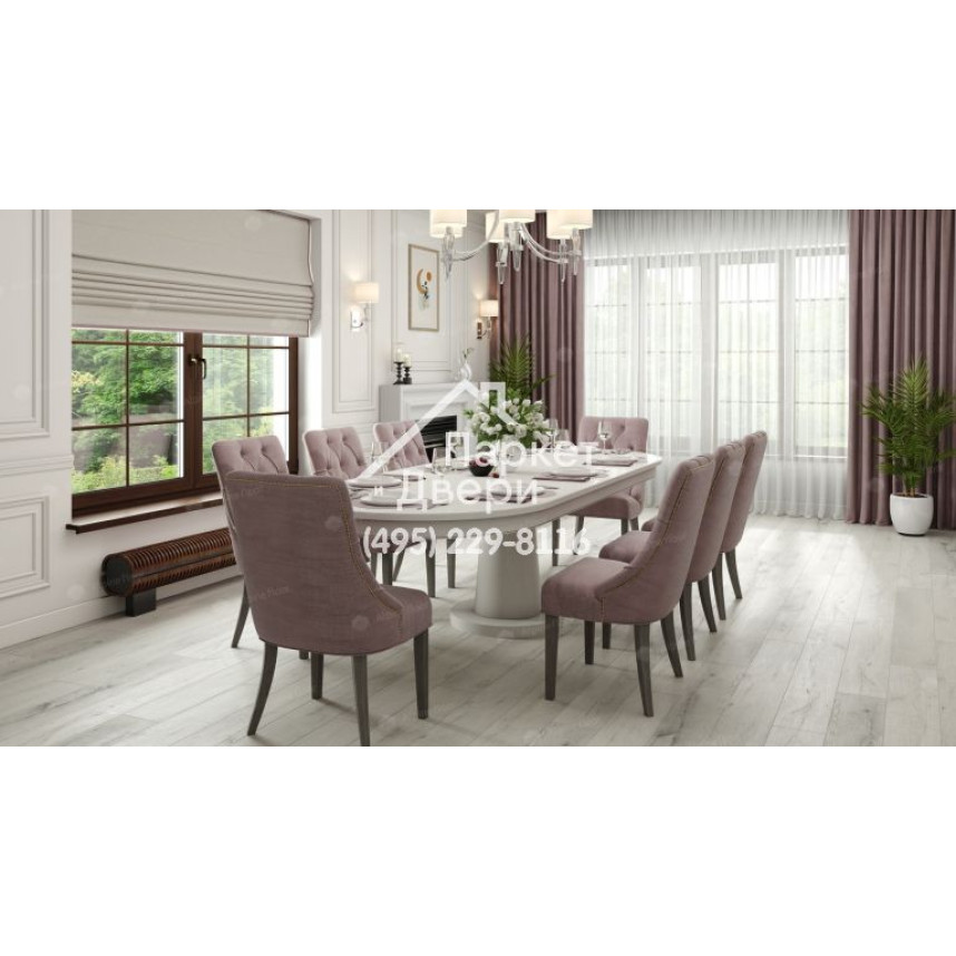 Виниловый пол Alpine Floor PREMIUM XL Дуб Слоновая Кость ABA ECO 7-17 1220х183х8мм-3