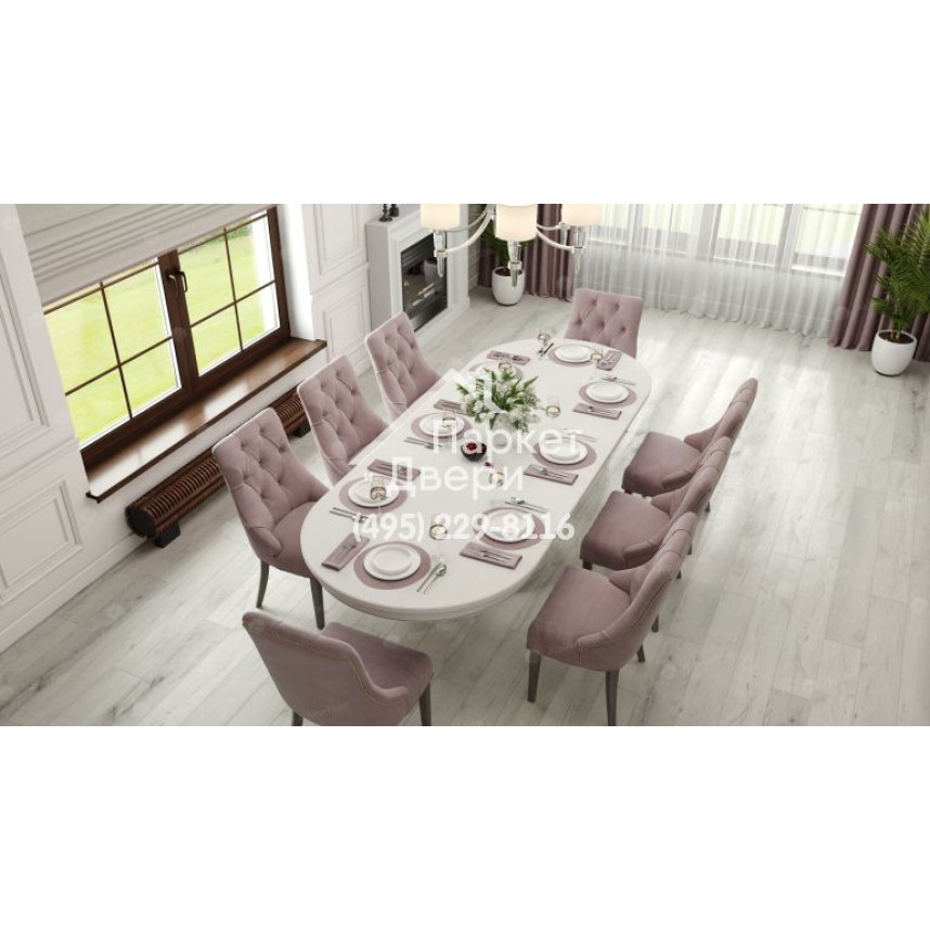 Виниловый пол Alpine Floor PREMIUM XL Дуб Слоновая Кость ABA ECO 7-17 1220х183х8мм-2