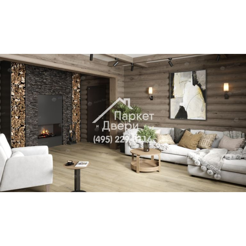 Виниловый пол Alpine Floor PREMIUM XL Дуб Сливочный ABA ECO 7-19 1220х183х8мм-3