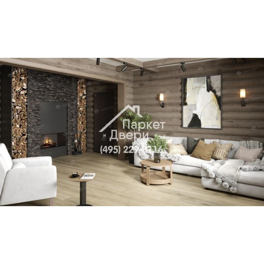 Виниловый пол Alpine Floor PREMIUM XL Дуб Сливочный ABA ECO 7-19 1220х183х8мм