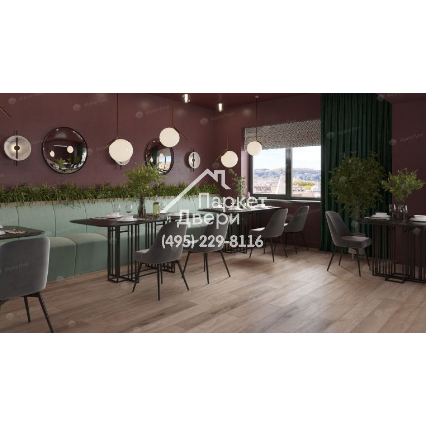 Виниловый пол Alpine Floor PREMIUM XL Дуб Персиковый ABA ECO 7-20 1220х183х8мм-3