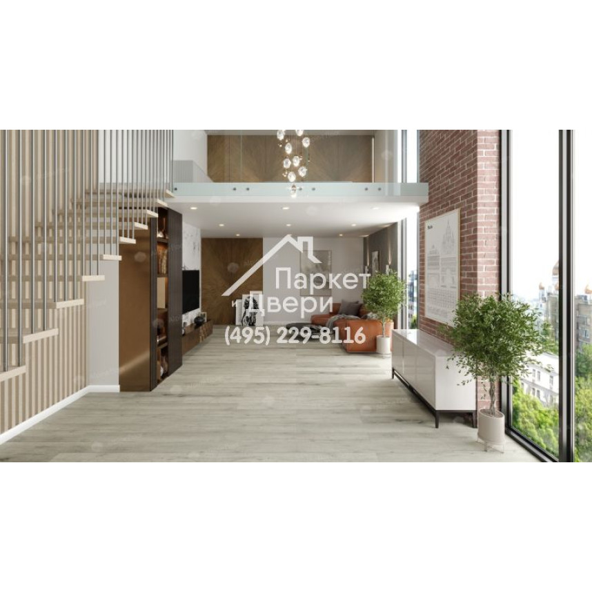 Виниловый пол Alpine Floor PREMIUM XL Дуб Серебряный ABA ECO 7-22 1220х183х8мм-3