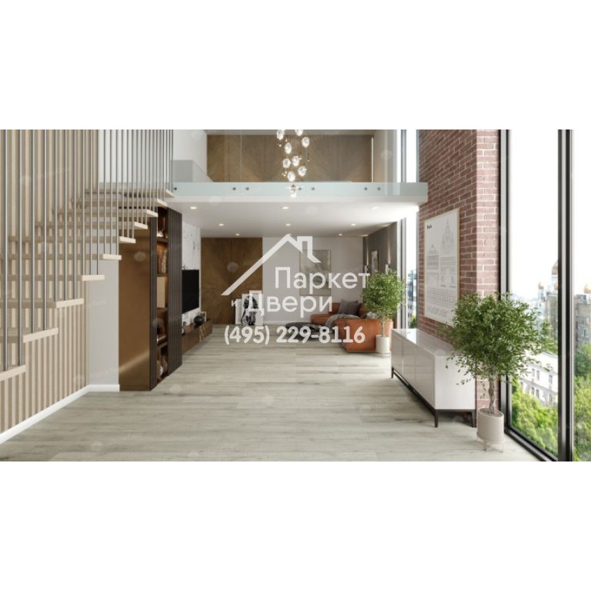 Виниловый пол Alpine Floor PREMIUM XL Дуб Серебряный ABA ECO 7-22 1220х183х8мм