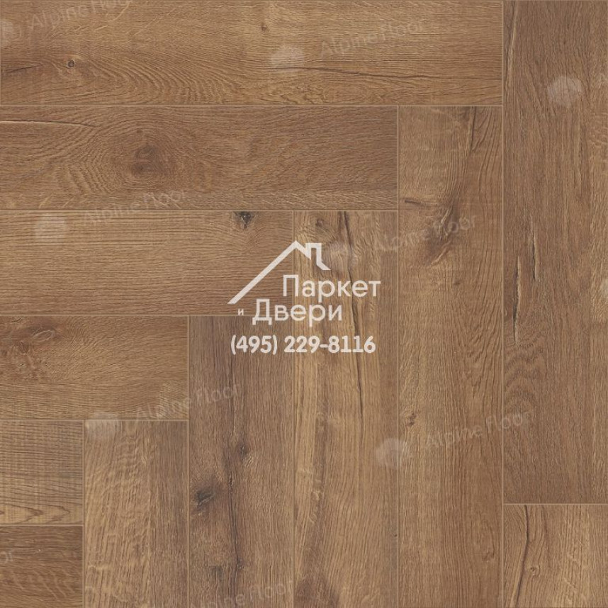 Виниловый пол Alpine Floor Parquet LVT плитка Дуб Royal ECO 16-2-1