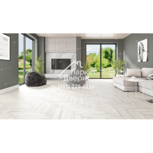 Виниловый пол Alpine Floor Parquet LVT Плитка Дуб Арктик ECO 16-4