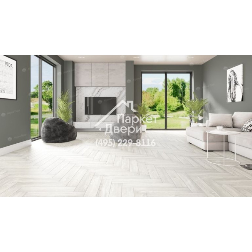 Виниловый пол Alpine Floor Parquet LVT Плитка Дуб Арктик ECO 16-4