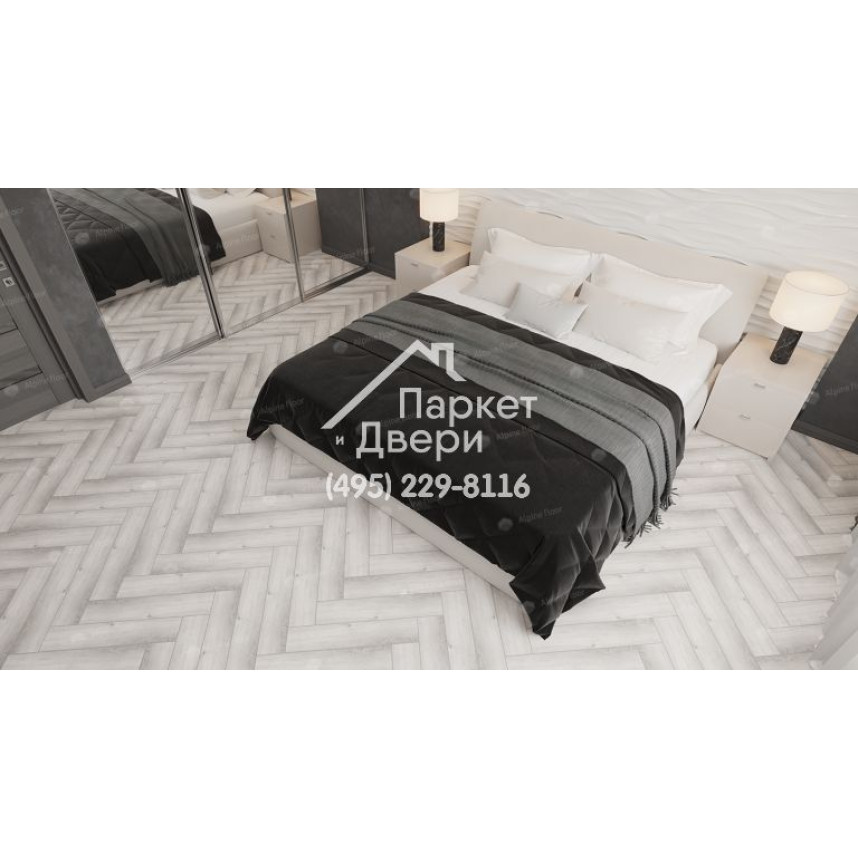Виниловый пол Alpine Floor Parquet LVT плитка Дуб Альхена ECO 16-12-3