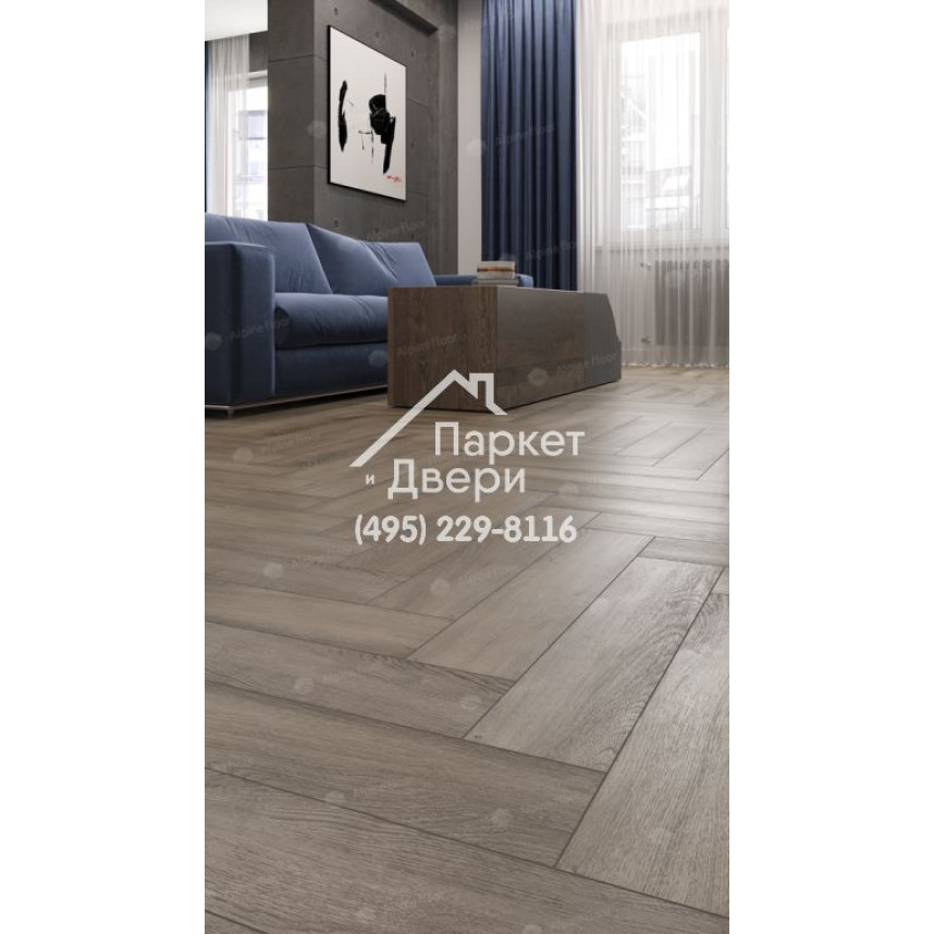 Виниловый пол Alpine Floor Parquet LVT плитка Дуб Исида ECO 16-15-2