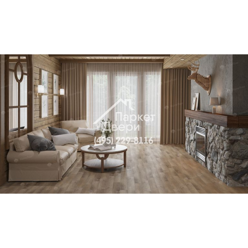 Виниловый пол Alpine Floor Parquet LVT плитка Дуб Синистра ECO 16-17-4