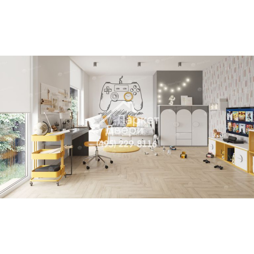 Виниловый пол Alpine Floor Parquet LVT плитка Дуб Медия ECO 16-20