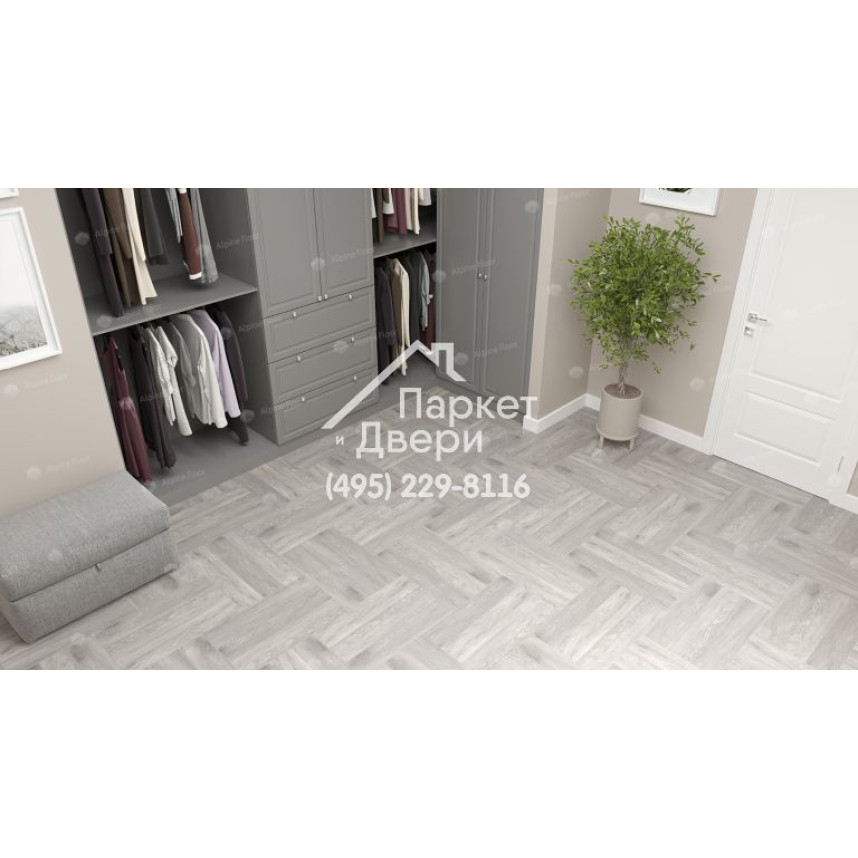 Виниловый пол Alpine Floor Parquet LVT плитка Дуб Полис ECO 16-21-3