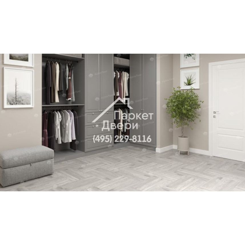 Виниловый пол Alpine Floor Parquet LVT плитка Дуб Полис ECO 16-21