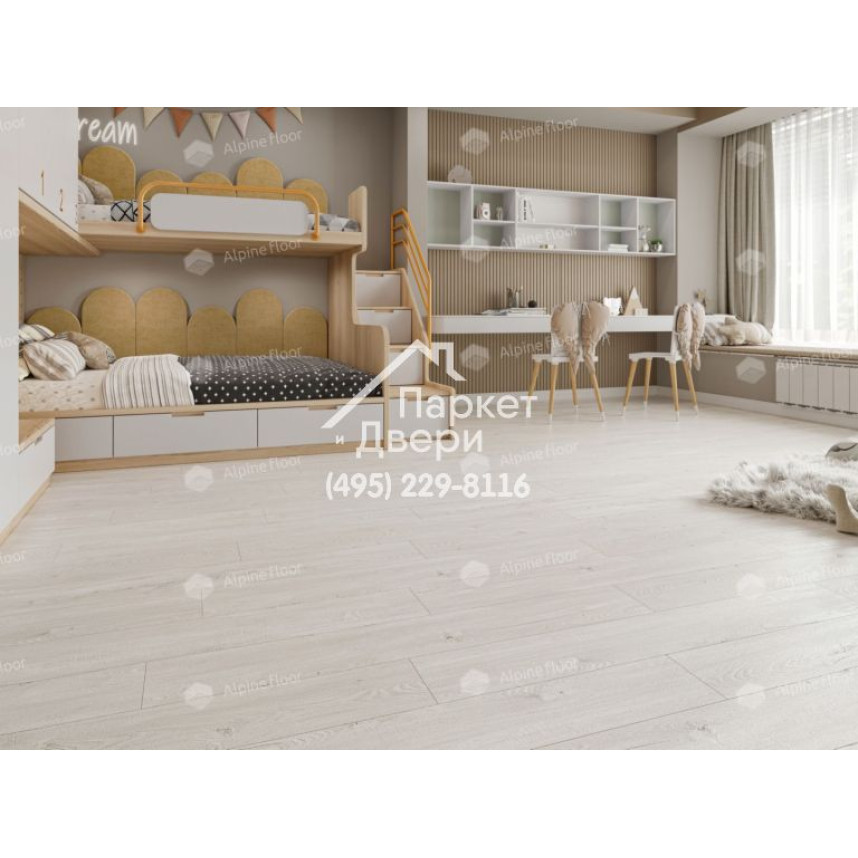 Виниловый пол Alpine Floor Sequoia LVT ламинат Секвойя Light ЕСО 6-3 LVT-3