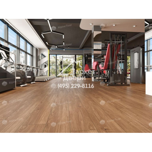 Виниловый пол Alpine Floor Sequoia LVT ламинат Секвойя Темная ЕСО 6-12 LVT