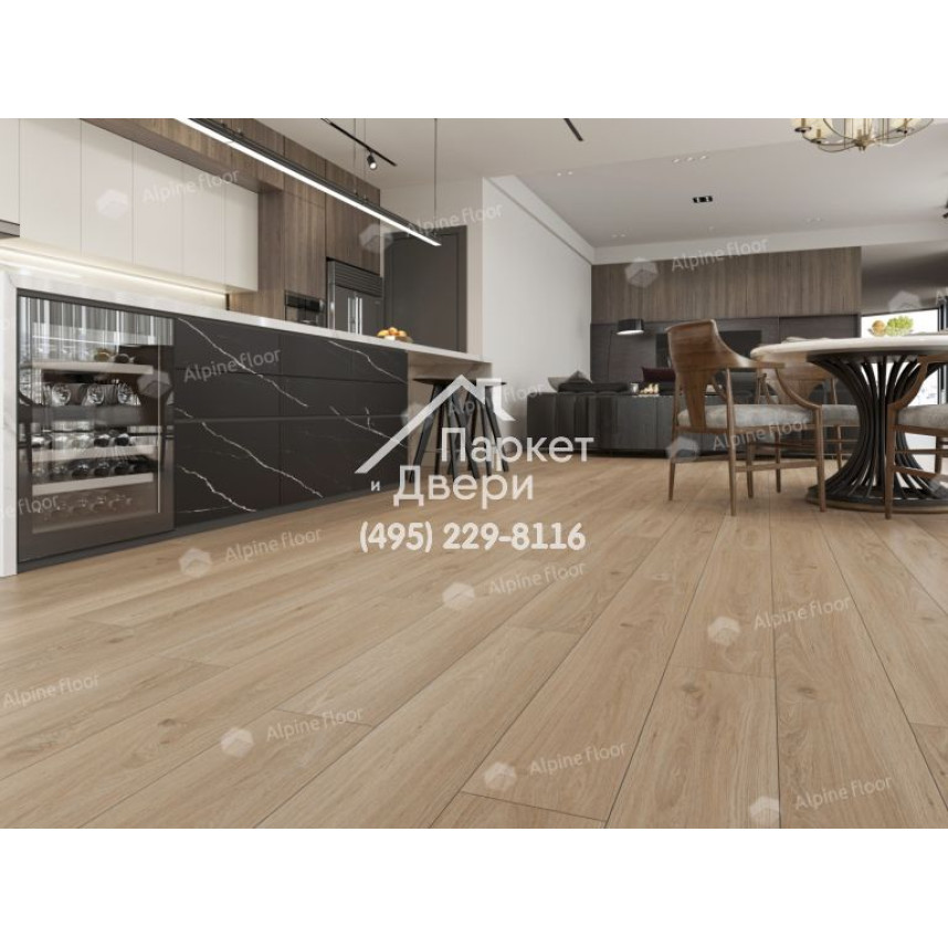 Виниловый пол Alpine Floor Ultra LVT плитка Дуб Модера ЕСО 5-28-4