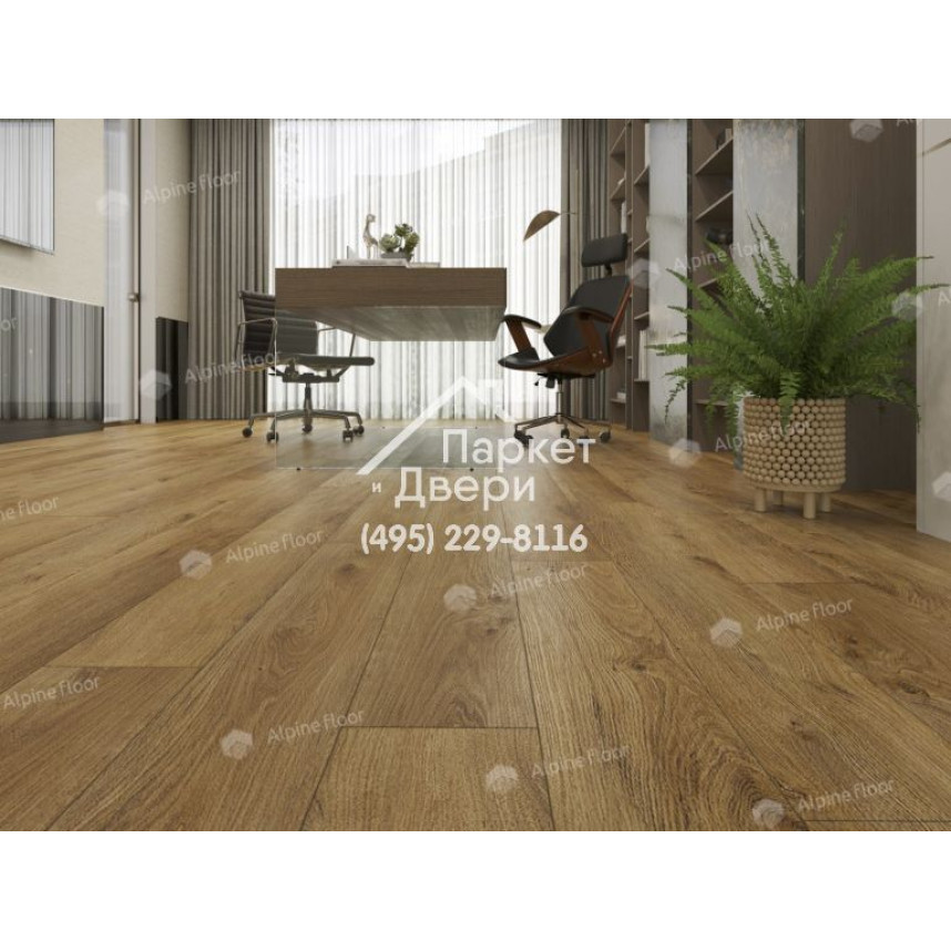 Виниловый пол Alpine Floor Ultra LVT плитка Дуб Цейлонский ЕСО 5-30-4