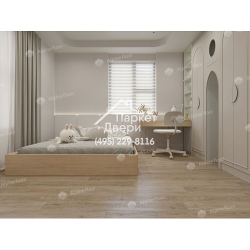 Виниловый пол Alpine Floor Ultra LVT плитка Дуб Амбер ЕСО 5-39