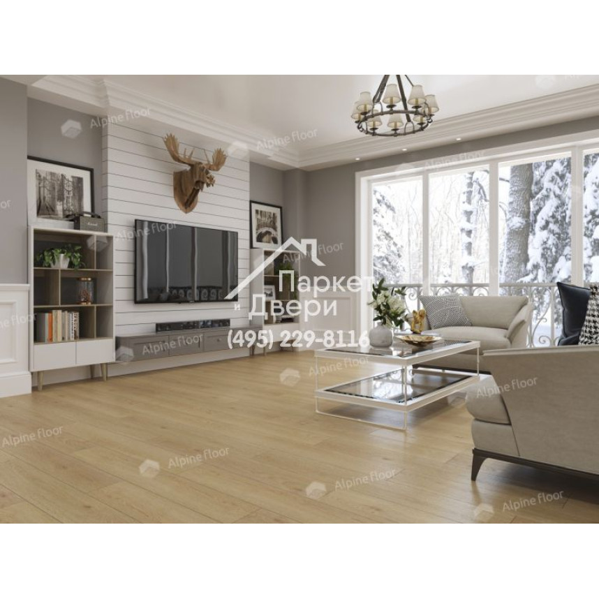 Виниловый пол Alpine Floor Easy Line Дуб Марципановый ЕСО 3-37-2