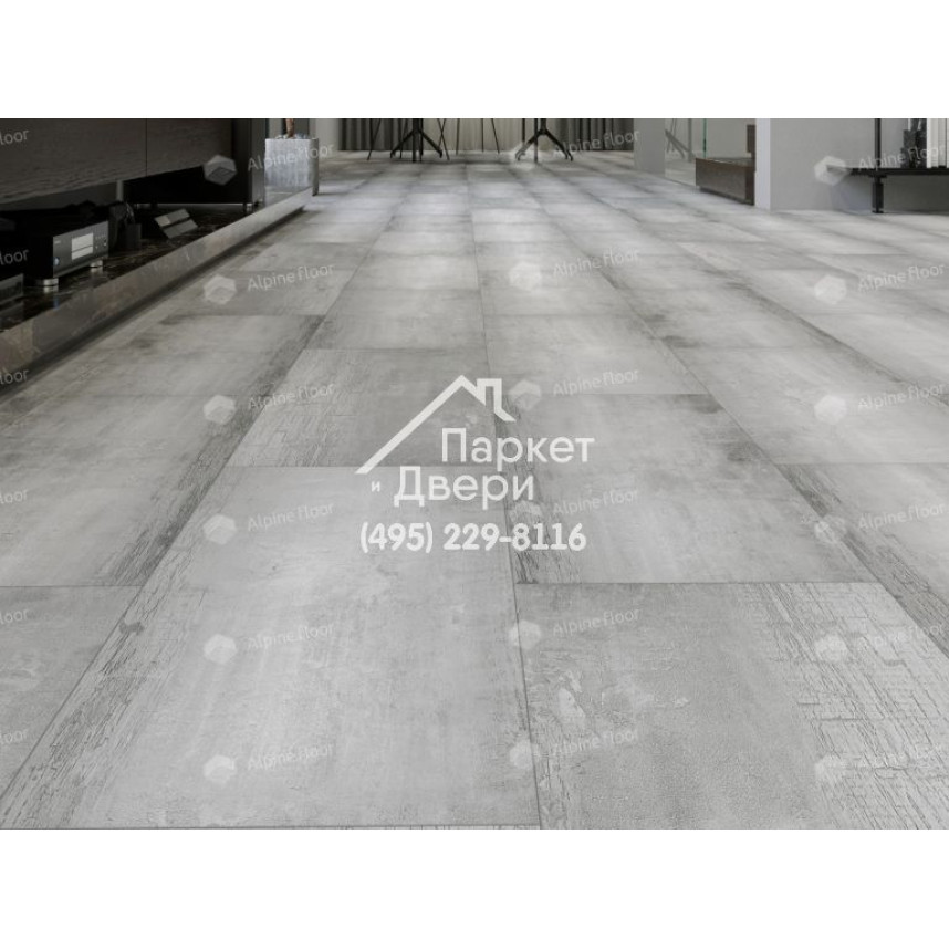 Виниловый пол Alpine Floor LIGHT STONE LVT плитка Корнуолл ECO-15-1-3