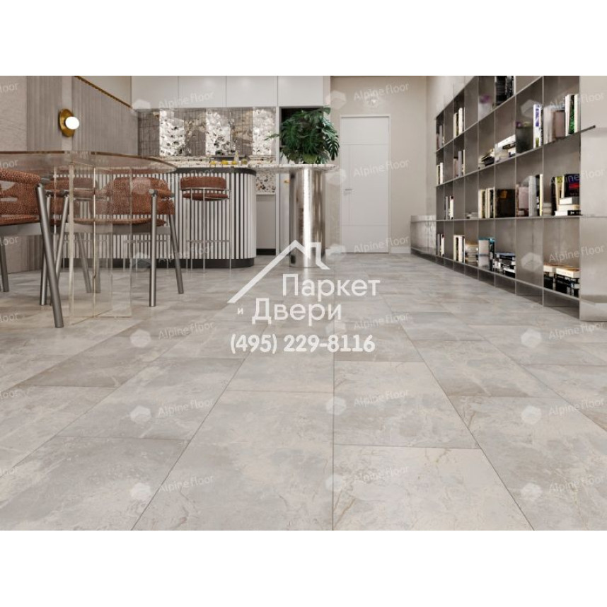 Виниловый пол Alpine Floor LIGHT STONE LVT плитка Ваймеа ECO-15-3-2