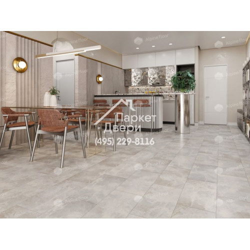 Виниловый пол Alpine Floor LIGHT STONE LVT плитка Ваймеа ECO-15-3