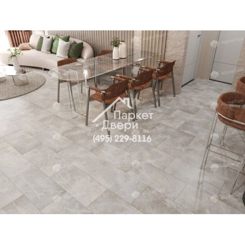 Виниловый пол Alpine Floor LIGHT STONE LVT плитка Ваймеа ECO-15-3