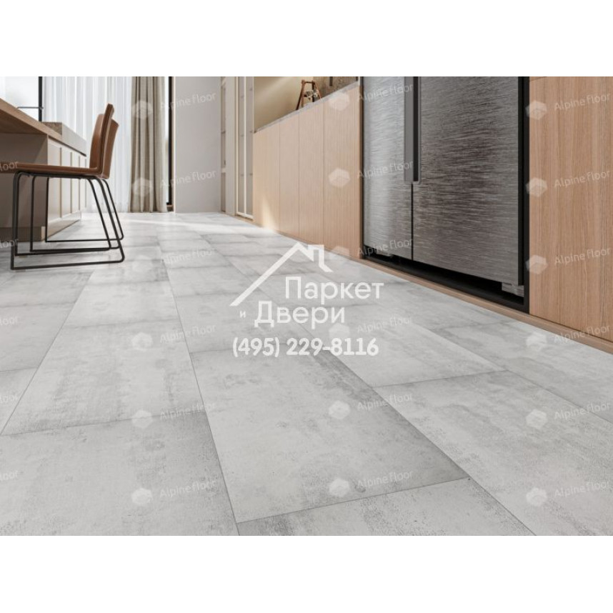 Виниловый пол Alpine Floor LIGHT STONE LVT плитка Самерсет ECO-15-6-3