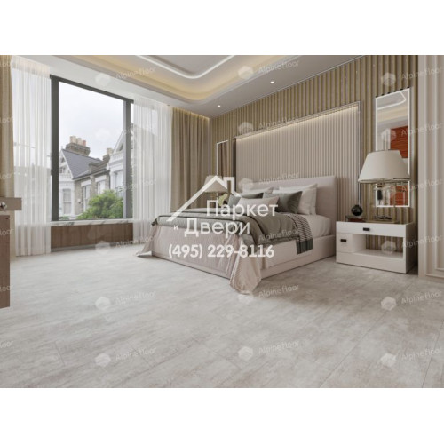 Виниловый пол Alpine Floor LIGHT STONE LVT плитка Ратленд ECO-15-9
