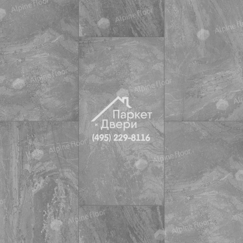 Виниловый пол Alpine Floor LIGHT STONE LVT плитка Хэмпшир ECO-15-11