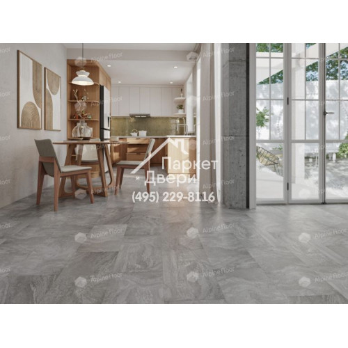 Виниловый пол Alpine Floor LIGHT STONE LVT плитка Хэмпшир ECO-15-11