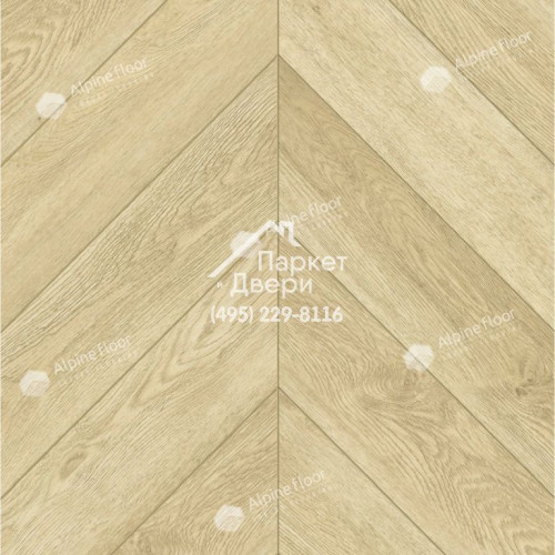 Виниловый пол Alpine Floor Chevron Alpine LVT плитка Дуб Ваниль Селект Chevron ECO 20-2