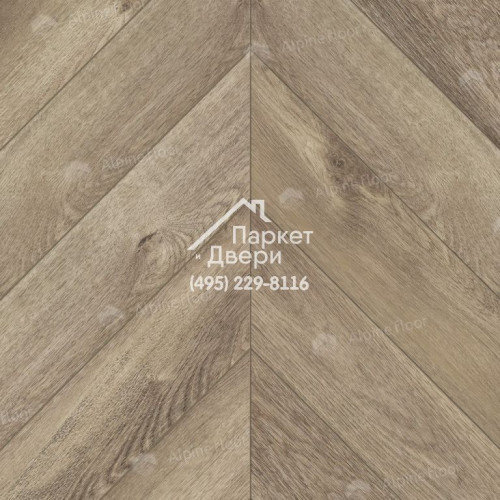Виниловый пол Alpine Floor Chevron Alpine LVT плитка Дуб Натуральный Отбеленный Chevron ECO 20-3