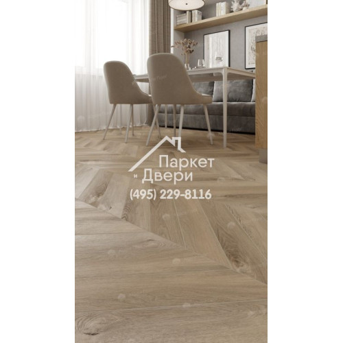 Виниловый пол Alpine Floor Chevron Alpine LVT плитка Дуб Синистра Chevron ECO 20-6