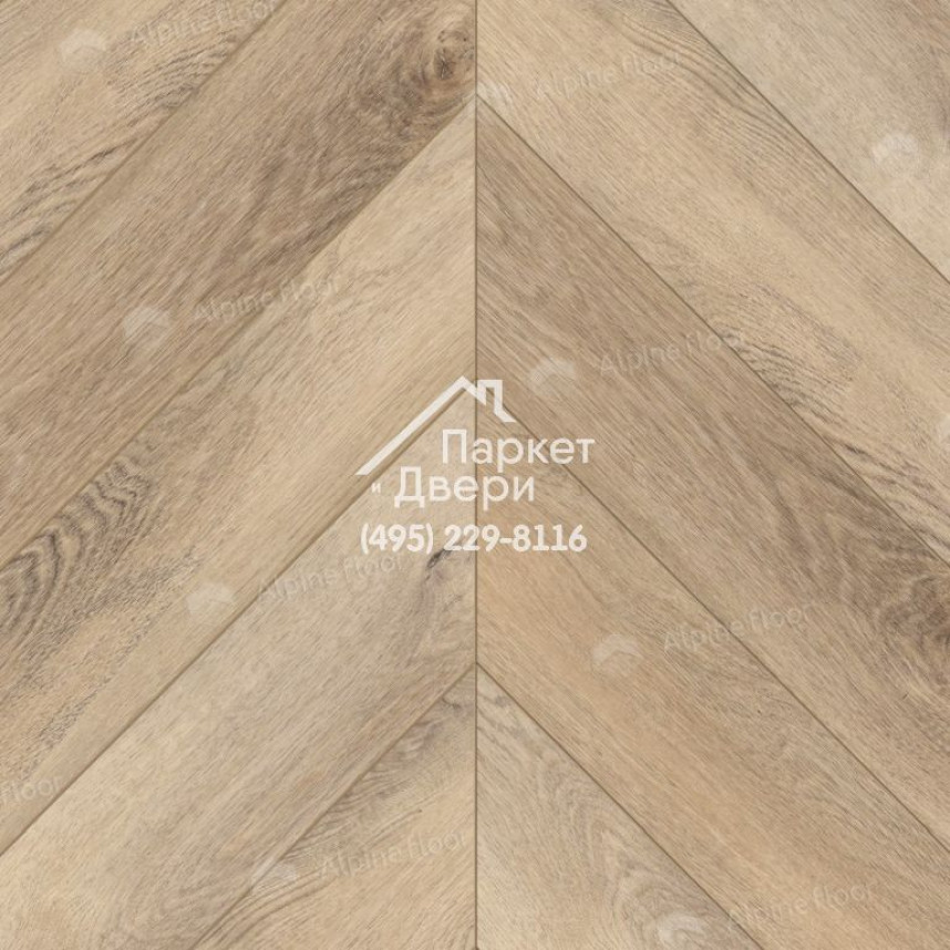 Виниловый пол Alpine Floor Chevron Alpine LVT плитка Дуб Синистра Chevron ECO 20-6-4