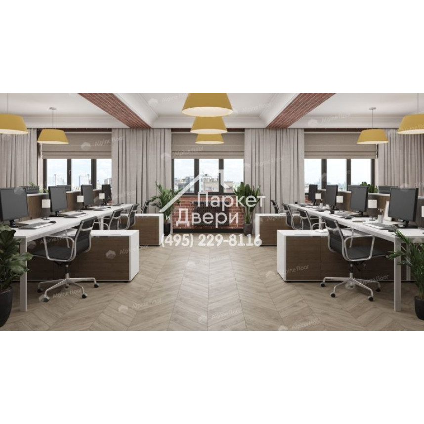 Виниловый пол Alpine Floor Chevron Alpine LVT плитка Карите Chevron ECO 20-11-1