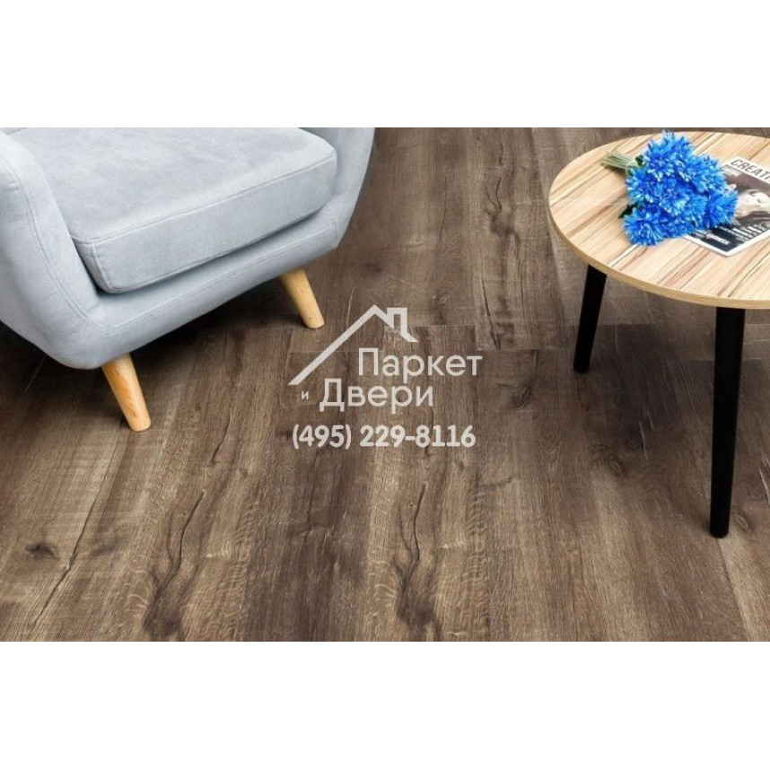 Виниловый пол Alpine Floor Real Wood SPC ламинат Дуб Vermont ЕСО 2-3-2