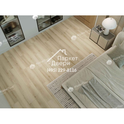Виниловый пол Alpine Floor Real Wood SPC ламинат Дуб Самерсет ЕСО 2-11