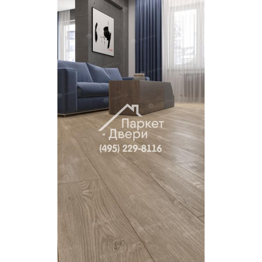Виниловый пол Alpine Floor Sequoia SPC ламинат Секвойя Коньячная ЕСО 6-2 SPC-4