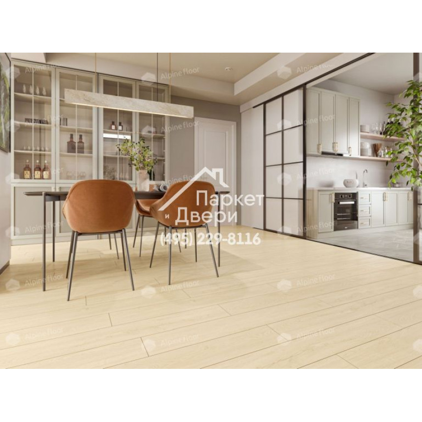Виниловый пол Alpine Floor Sequoia SPC ламинат Секвойя Калифорния ЕСО 6-6 SPC-3
