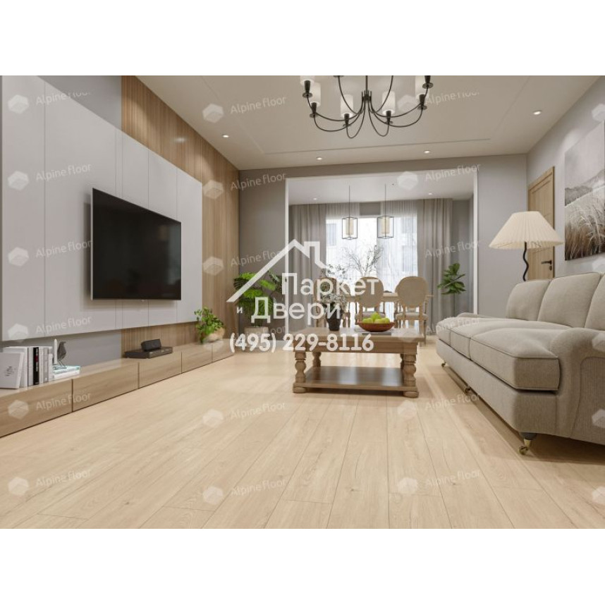 Виниловый пол Alpine Floor Sequoia SPC ламинат Секвойя Классик ЕСО 6-10 SPC-4