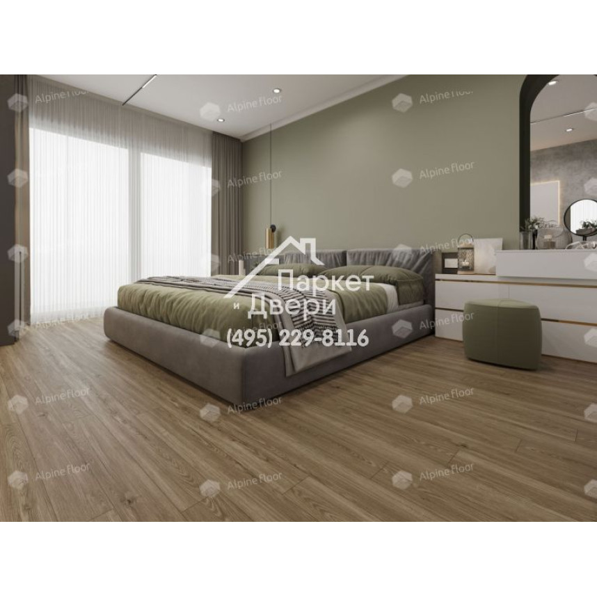 Виниловый пол Alpine Floor Sequoia SPC ламинат Секвойя Рустикальная ЕСО 6-11 SPC-4