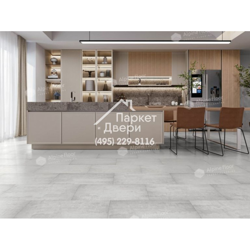 Виниловый пол Alpine Floor Stone Mineral Core SPC ламинат Самерсет (без подложки) ЕСО 4-2