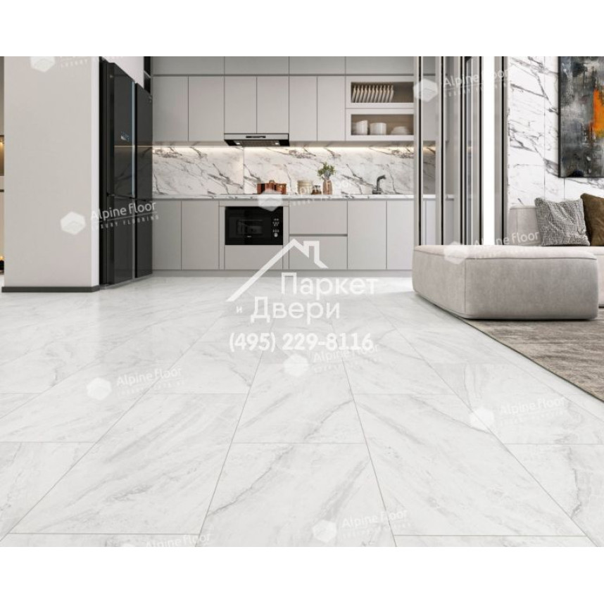Виниловый пол Alpine Floor Stone Mineral Core SPC ламинат Вердон (без подложки) ЕСО 4-17-2