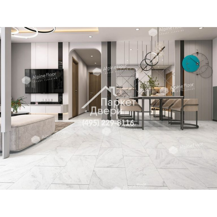 Виниловый пол Alpine Floor Stone Mineral Core SPC ламинат Вердон (без подложки) ЕСО 4-17-3