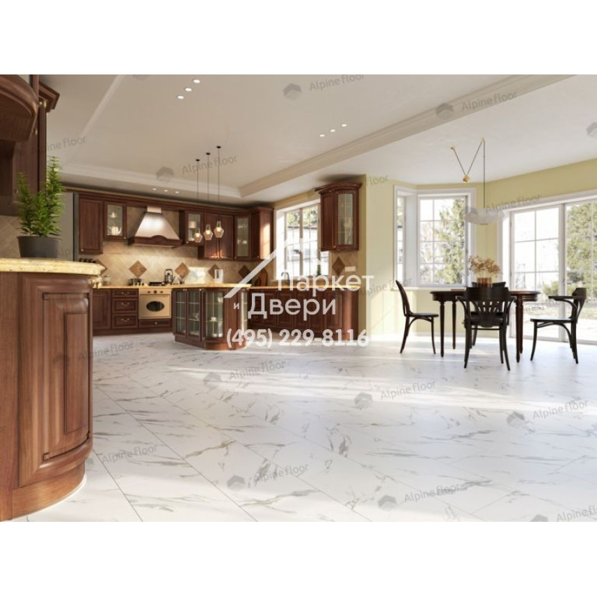 Виниловый пол Alpine Floor Stone Mineral Core SPC ламинат Делмар ЕСО 4-25