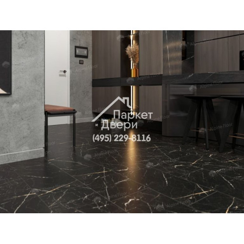 Виниловый пол Alpine Floor Stone Mineral Core SPC ламинат Неро ЕСО 4-27