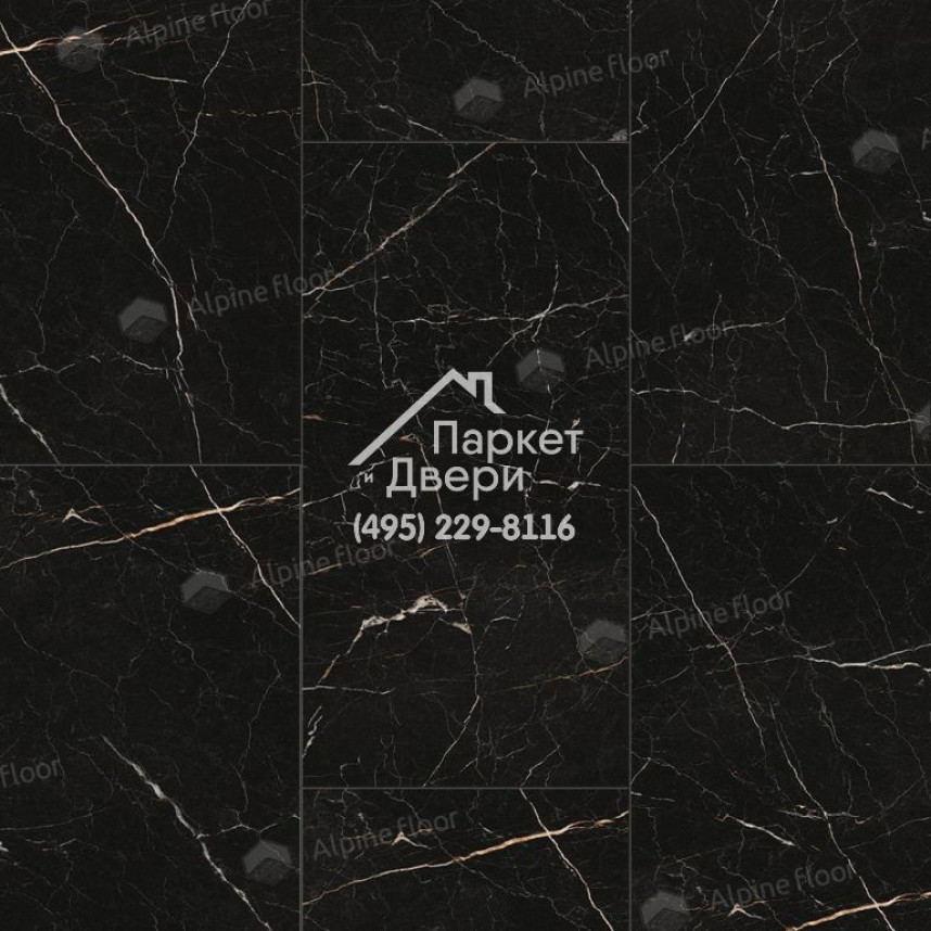 Виниловый пол Alpine Floor Stone Mineral Core SPC ламинат Неро ЕСО 4-27-4