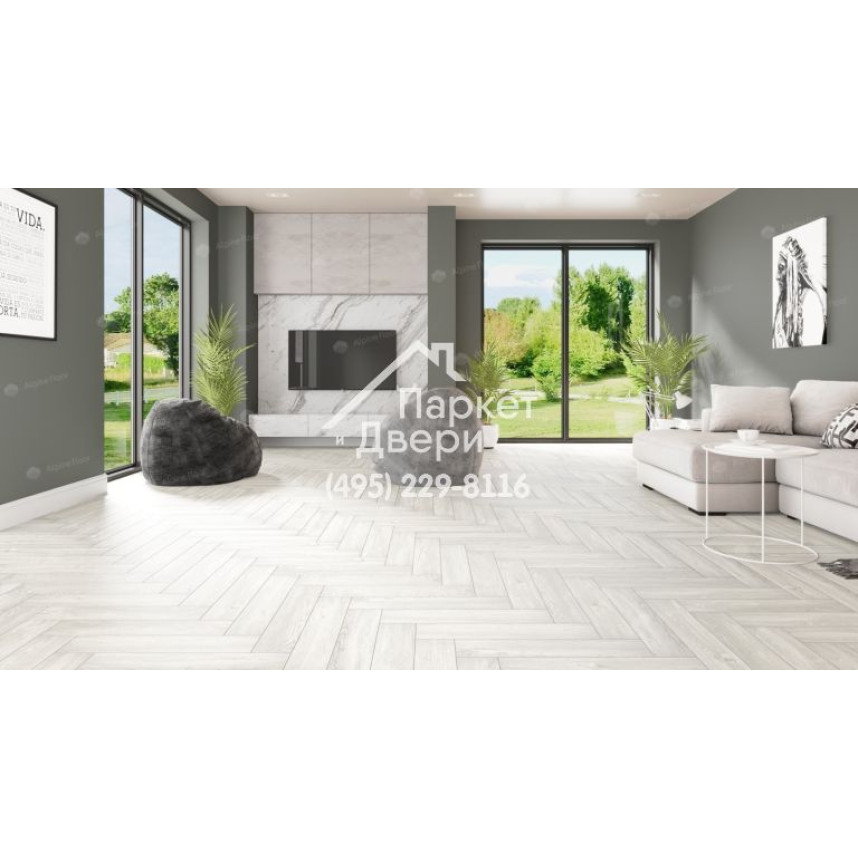 Виниловый пол Alpine Floor Parquet Light SPC ламинат ДУБ АРКТИК ЕСО 13-4-3